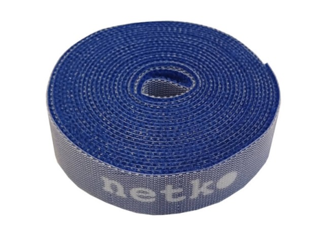 Лента-липучка многоразовая 20мм*3м, с насечками для отрыва (каждые 2 см), синяя NETKO Optima Лента-липучка многоразовая 20мм*3м, с насечками для отрыва (каждые 2 см), синяя NETKO Optima