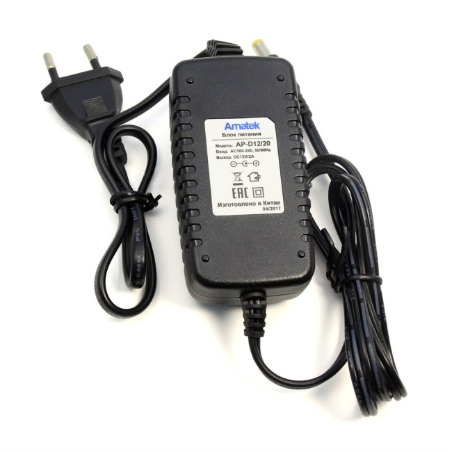 AP-D12/20 - блок питания 12В / 2А стабилизированный AP-D12/20 - блок питания 12В / 2А стабилизированный