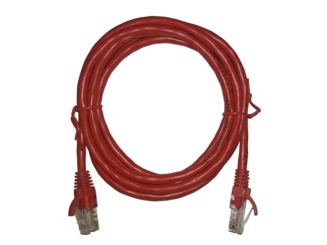 Патч-корд Technolink UTP4 cat 5e, ВС, LSZH, красный, литой коннектор 5 шт Патч-корд Technolink UTP4 cat 5e, ВС, LSZH, красный, литой коннектор 5 шт