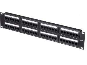 Патч-панель UTP, 19, 48 портов RJ45, cat.5е, 2U, Dual Type, L  