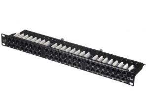 Патч-панель UTP, 19, 48 портов RJ45, cat.5е, 1U, Dual Type, компактная, NETKO Expert CKC
