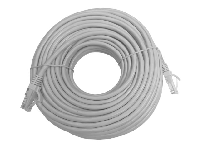Патч-корд UTP4 cat.5е, CCA, LSZH, серый, литой коннектор NETKO Optima