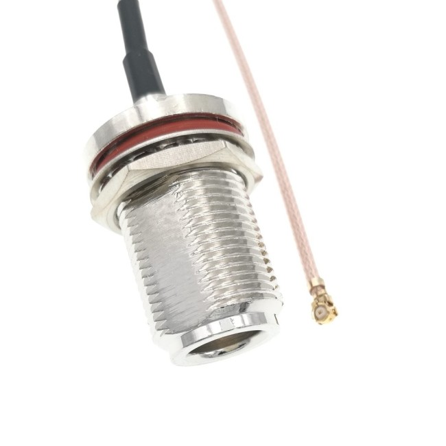 Адаптер для модема (пигтейл) U.fl(IPEX)-N(female)тип2 кабель RG178 30см. комплект 5 шт