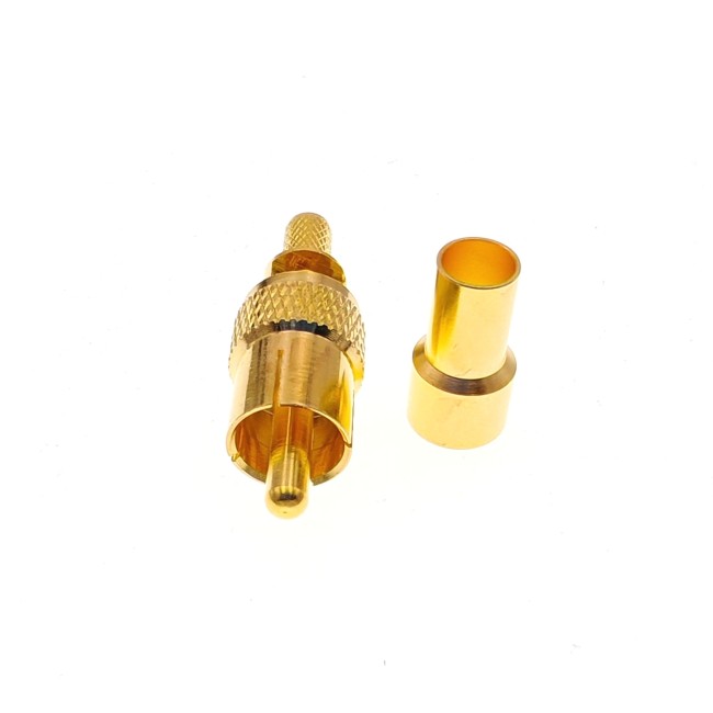 ВЧ-разъём RCA(male) обжимной под кабель RG-58 комплект 5 шт