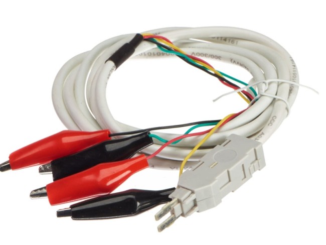 Шнур тестовый с зажимами четырёхполюсный, 1,5м NETKO Optima Шнур тестовый с зажимами четырёхполюсный, 1,5м NETKO Optima