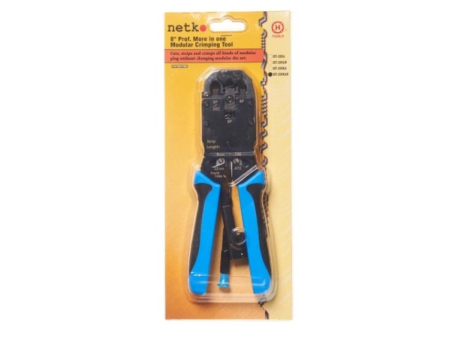HT-2008AR Профессиональный инструмент для обжима (кримпер) 4р-6р-8р, фиксатор+ отвертка , Hanlong для Netko HT-2008AR Профессиональный инструмент для обжима (кримпер) 4р-6р-8р, фиксатор+ отвертка , Hanlong для Netko
