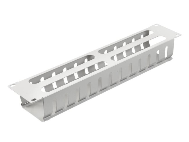 Кабельный органайзер 19, 2U, металлический, с металл. крышкой, металл. кольца, серый SB Кабельный органайзер 19, 2U, металлический, с металл. крышкой, металл. кольца, серый SB