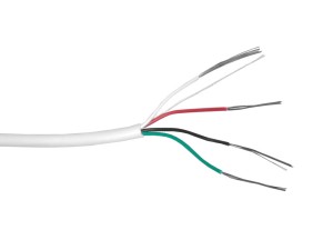 Кабель сигнальный, неэкранированный 4*0.22мм2 (7*0.2мм) 50м, луженый омедненный алюминий, пластиковая катушка, белый NETKO Optima