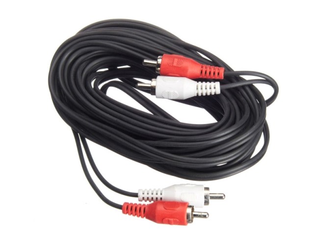 Шнур аудио-видео: 2RCA-2RCA ( длина 7 м, литой), NETKO Optima 5шт Шнур аудио-видео: 2RCA-2RCA ( длина 7 м, литой), NETKO Optima 5шт