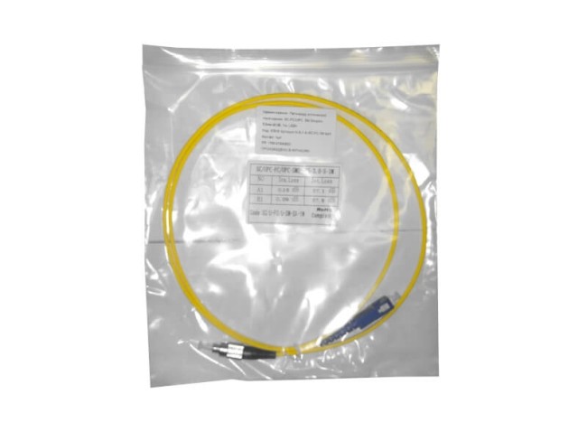 Патч-корд оптический переходной SC-FC/UPC SM Simplex 3.0мм 9/125, LSZH Патч-корд оптический переходной SC-FC/UPC SM Simplex 3.0мм 9/125, LSZH