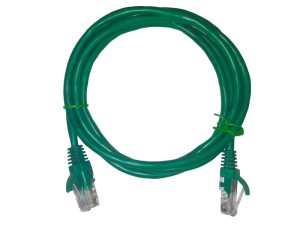 Патч-корд UTP4 cat 5e, ВС, LSZH, зеленый, литой коннектор NETKO Optima 20 шт
