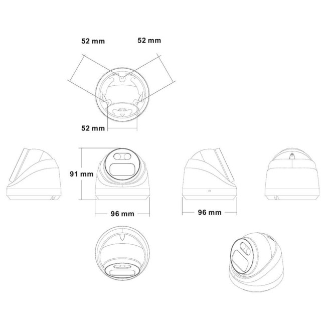 AC-IDV402ME - купольная IP видеокамера 4Мп AC-IDV402ME - купольная IP видеокамера 4Мп