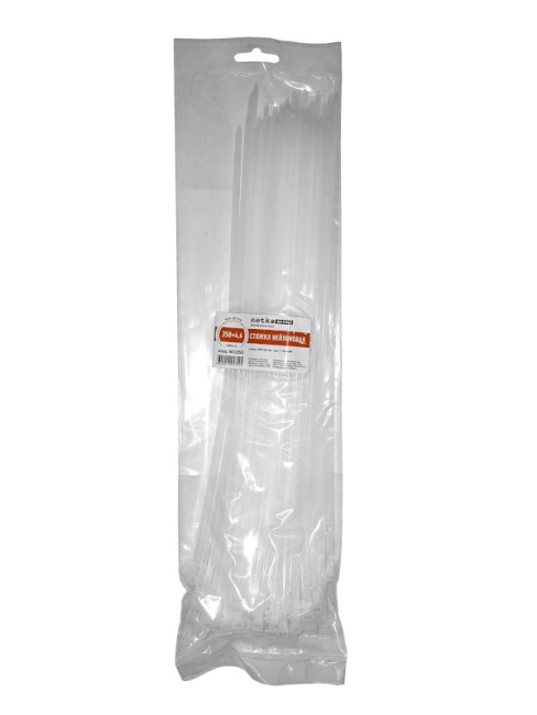 Стяжка нейлоновая 350*4,6 / 100 шт (белая), NETKO Optima SZ