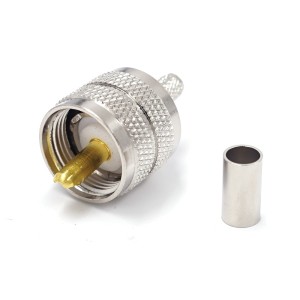 ВЧ-разъём UHF(male) PL259 обжимной под кабель RG-58 комплект 20 шт