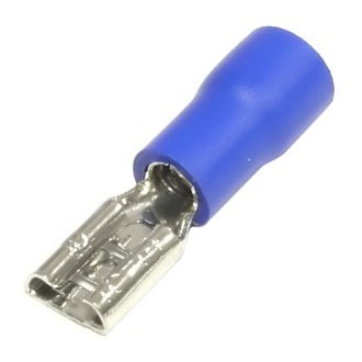 Клемма плоская FDD 2-187(5), КПИ гнездо 4,7мм, 1,5-2,5мм2, изолированная, синяя, 100шт., NETKO Optima 5шт Клемма плоская FDD 2-187(5), КПИ гнездо 4,7мм, 1,5-2,5мм2, изолированная, синяя, 100шт., NETKO Optima 5шт