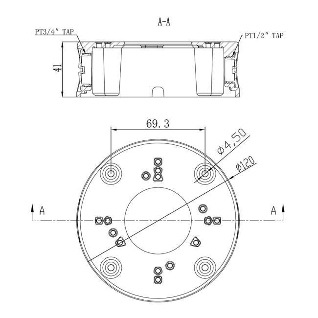 Распределительная коробка для видеокамер Amatek AV-BB9F