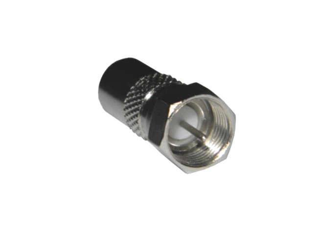 Переходник шт.F - шт.TV (цинк), NETKO Optima 10 шт