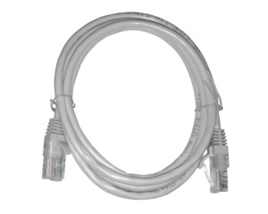 Патч-корд UTP4 cat.5е, CCA, LSZH, серый, литой коннектор NETKO Optima