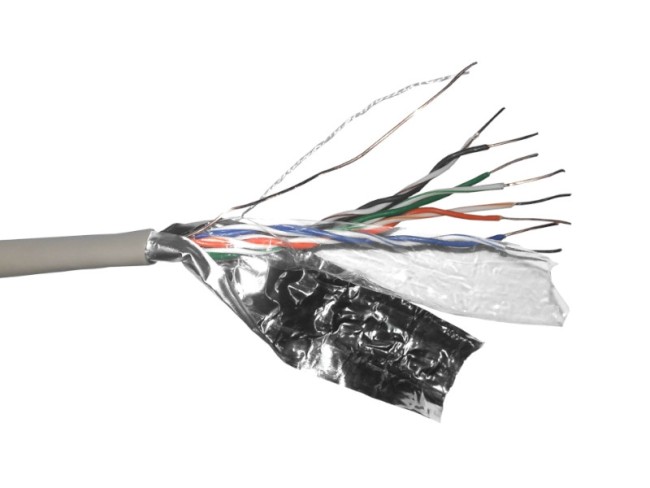 Кабель FTP4 cat.5е, одножильный, экранированный, CCA, серый, NETKO Optima 10м Кабель FTP4 cat.5е, одножильный, экранированный, CCA, серый, NETKO Optima 10м