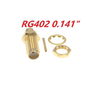 ВЧ-разъём SMA(female) под пайку RG-402 комплект 10 шт