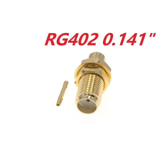 ВЧ-разъём SMA(female) под пайку RG-402 комплект 10 шт