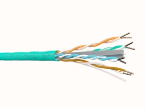Кабель U/UTP4 cat.6, 4 пары 23 AWG BC, с крестовиной, нг(А)-LSLTx, зеленый; одножильный, FLUKE TEST, NETKO Expert СКС 3м