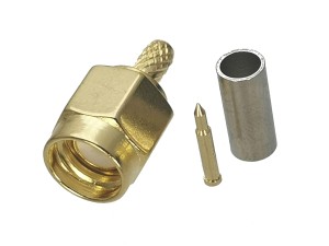 ВЧ-разъём SMA(male) обжимной под кабель RG-316 комплект 10 шт