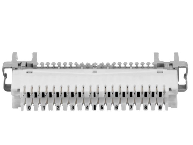 Плинт LSA Profil размыкаемый, ABS, 10 пар, медные контакты, универсальный, нумерация (0-9), бело-серый NETKO Optima SB 2шт Плинт LSA Profil размыкаемый, ABS, 10 пар, медные контакты, универсальный, нумерация (0-9), бело-серый NETKO Optima SB 2шт
