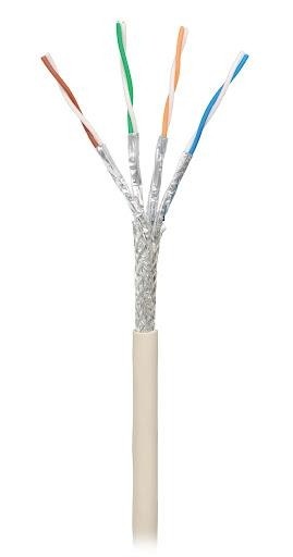 Кабель SFTP 6A Eletec 4x2xAWG23 LSZH,, медь (серый) 30 м