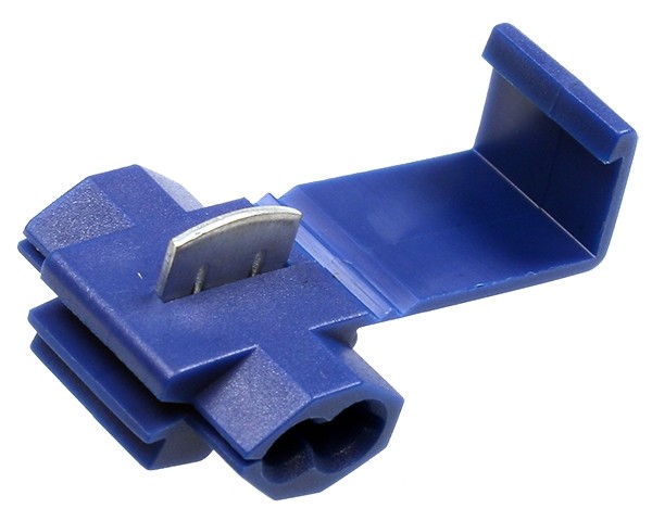 Ответвитель для провода 878101, обжимной, изолированный, AWG16-14, синий, 100шт, NETKO Optima Ответвитель для провода 878101, обжимной, изолированный, AWG16-14, синий, 100шт, NETKO Optima