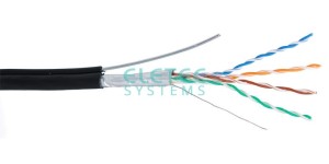 Кабель FTP 5E Eletec 4x2xAWG24 наружный с тросом,, медь 30 м
