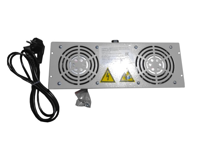 Блок вентиляторов 2 шт для серий Expert, Optima глубиной 600/800/1000 с кабелем, Netko, серый А Блок вентиляторов 2 шт для серий Expert, Optima глубиной 600/800/1000 с кабелем, Netko, серый А