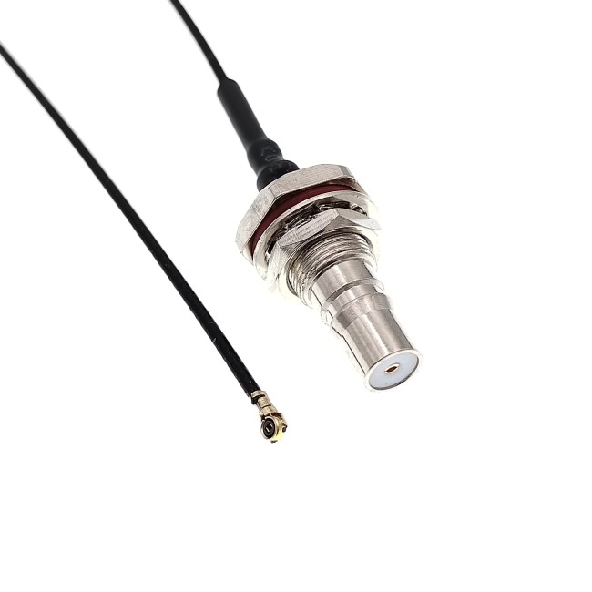 Адаптер для модема (пигтейл) IPEX4(MHF4)-QMA(female) кабель RF1.13 15см. комплект 10 шт