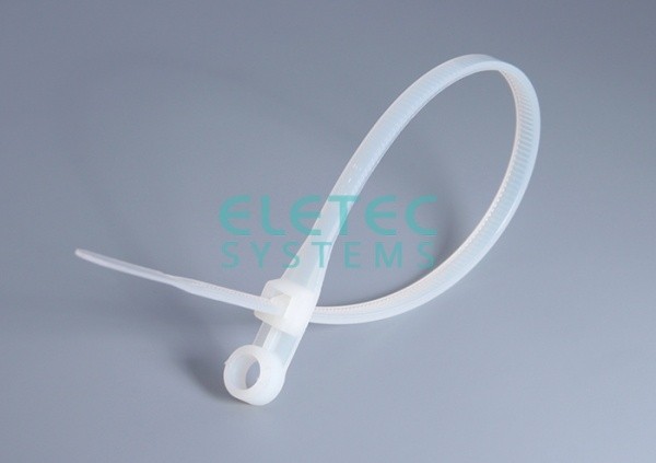 Хомут нейлоновый Eletec 100х2,5 бесцветный, с отверстием (100 шт) 10 шт