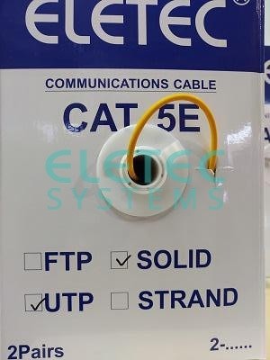 Кабель UTP 5E Eletec 2x2xAWG24 LSZH,, медь, Россия 100 м