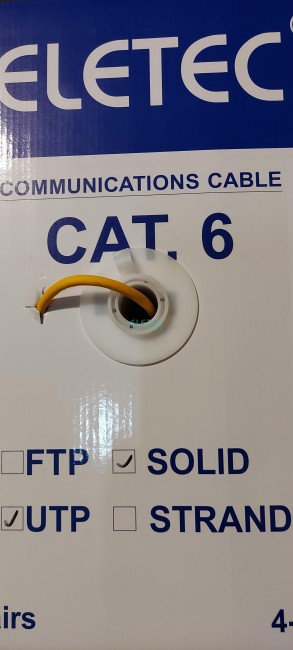Кабель UTP 6 Eletec 4x2xAWG24 LSZH,, медь 200 м