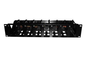 PR-001B PoE, шасси для инжекторов (PSE), 2U, 8 слотов, 100-240VAC,50/60Hz,кабель питания ЕВРО,тип1, черный РАСПРОДАЖА