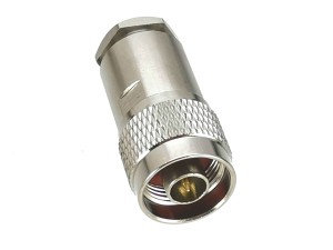 ВЧ-разъём N(male) прижимной под кабель 8D-FB комплект 20 шт