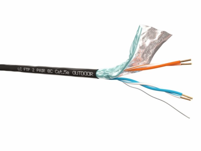 Кабель LC FTP2 cat.5e, одножильный, экранированный, Cu, для наружных работ 2м Кабель LC FTP2 cat.5e, одножильный, экранированный, Cu, для наружных работ 2м