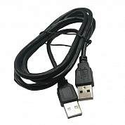 Кабель шт.USB A - шт.USB A 2.0 (1,5м), черный, NETKO Optima 5шт