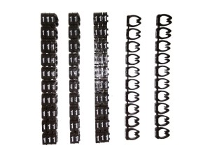 Кольцо маркировочное 1, коричневый Netko 100шт