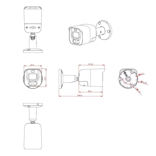 AC-IS512DA - уличная IP видеокамера 5Мп с «тревогой», с совмещенной подсветкой AC-IS512DA - уличная IP видеокамера 5Мп с «тревогой», с совмещенной подсветкой