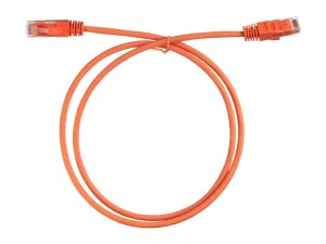 Патч-корд UTP4 cat.6, литой коннектор, LSZH, оранжевый, Netko CKC