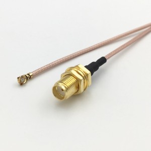 Адаптер для модема (пигтейл) U.fl(IPEX)-SMA(female) кабель RG178 30см.