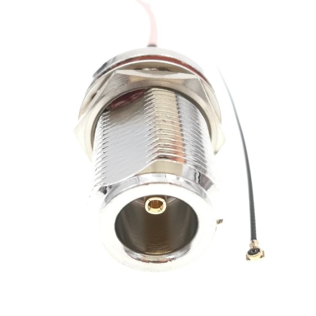 Адаптер для модема (пигтейл) IPEX4(MHF4)-N(female)тип2 кабель RF0,81 25см. комплект 5 шт