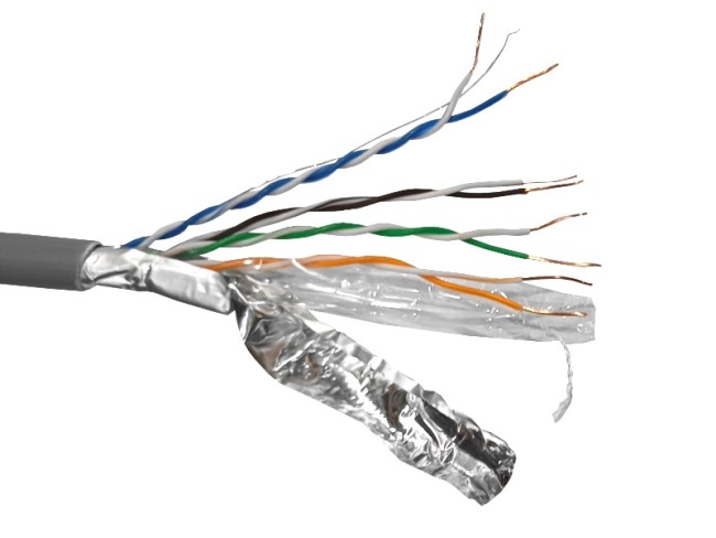 Кабель FTP4 cat.5е, одножильный, Cu, нг(А)-HF LSZH, Проходит Fluke тест, серый, NETKO Optima Silver 2м Кабель FTP4 cat.5е, одножильный, Cu, нг(А)-HF LSZH, Проходит Fluke тест, серый, NETKO Optima Silver 2м