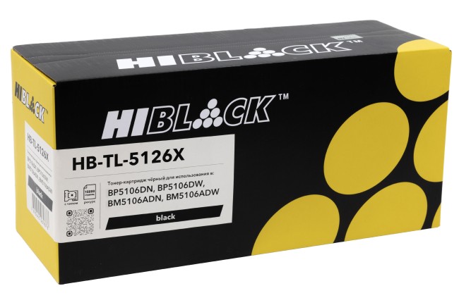 Тонер-картридж Hi-Black (HB-TL-5126X) для Pantum BP5106DN/BP5106DW/BM5106ADN/BM5106ADW, 15K Тонер-картридж Hi-Black (HB-TL-5126X) для Pantum BP5106DN/BP5106DW/BM5106ADN/BM5106ADW, 15K
