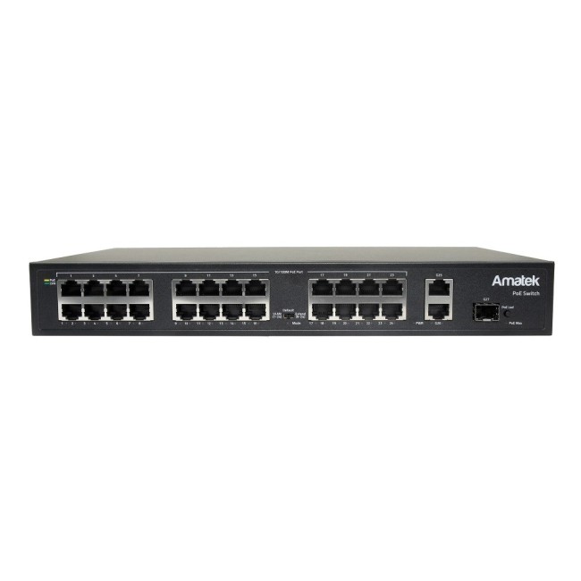 AN-S26P24 - 27-портовый 100/1000 Мбит/с коммутатор с PoE до 300Вт AN-S26P24 - 27-портовый 100/1000 Мбит/с коммутатор с PoE до 300Вт