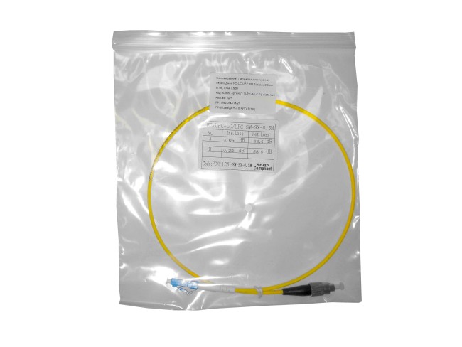 Патч-корд оптический переходной FC-LC/UPC SM Simplex 3.0мм 9/125, LSZH Патч-корд оптический переходной FC-LC/UPC SM Simplex 3.0мм 9/125, LSZH