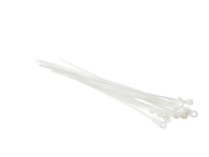 Стяжка нейлоновая 200*4 / 50 шт под винт (белая), NETKO Optima